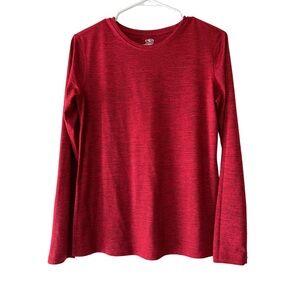 Athletic Works Women’s Red Core Active Long Sleeve Top